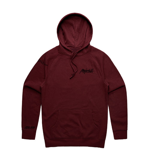 500K Burgundy Hoodie