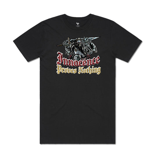 INNOCENCE PROVES NOTHING T-SHIRT