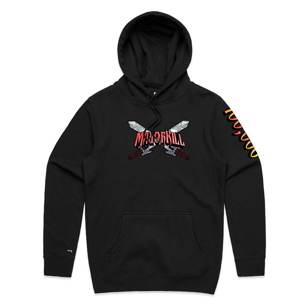 Celebrating the milestone achievement of reaching 400,000 YouTube subscribers, MajorKill has released exactly 400 premium black hoodies that include a screen printed hand written message to his loyal followers as well as a unique number printed on the sleeve.