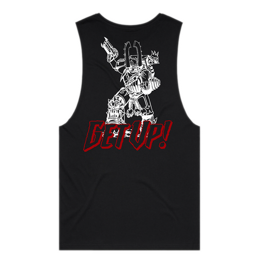 Get Up Singlet - Black