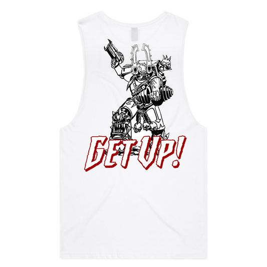 Get Up Singlet - White